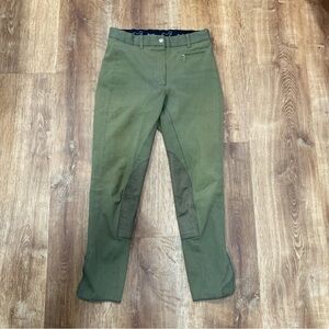 Goode Rider Equestrian Riding Jodhpur Pants Womens 28R Brown Corduroy Full Seat